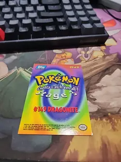 Pokemon Topps Dragonite Blue Label 1999 149 E12 of 12 Non Holo - Image 2