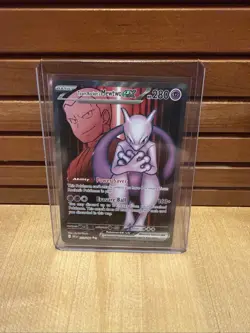 Pokemon TCG Team Rockets Mewtwo EX 213/182 Full Art Destined Rivals - Image 1