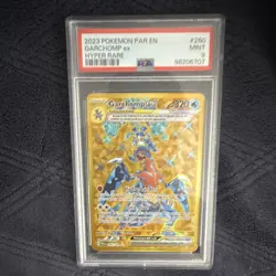 Pokemon Garchomp ex Hyper Rare Holo SV04 Paradox Rift 260/182 PSA 9 English - Image 1