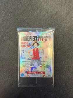 ONE PIECE Monkey.D.Luffy College Basketball US Voyage- Rutgers 1/27/26- Sealed - Image 1