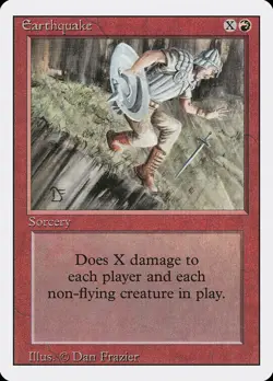 Earthquake Revised HEAVILY PLD Red Rare MAGIC THE GATHERING MTG CARD ABUGames - Image 1