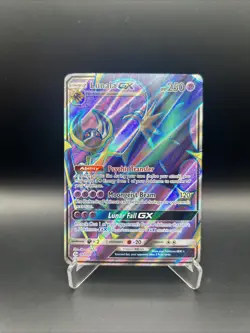 Lunala GX - 141/149 - Pokemon Sun & Moon Base Set Full Art Ultra Rare Card NM - Image 1