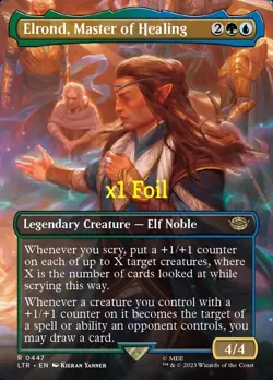 MTG Foil BL LOTR: Tales of Middle-earth LTR Elrond, Master of Healing MINT - Image 1