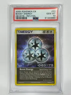 2005 Pokemon EX Deoxys - Boost Energy Rev.Foil #93 PSA 10 GET MT - Image 1