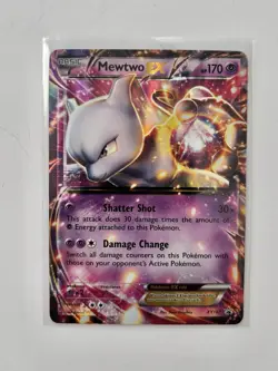Pokemon TCG Mewtwo EX XY XY107 Promo Holo EX 170HP Basic Psychic English - Image 1