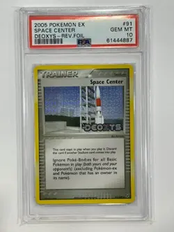 2005 Pokemon EX Deoxys - Space Center Rev.Foil #91 PSA 10 GET MT - Image 1