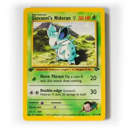Pokemon - Giovanni's Nidoran - 1st Edition - Non Holo - 75/132 - Gym Challenge - Image 1