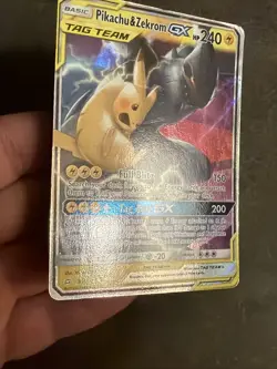 Pokemon Pikachu & Zekrom GX 33/181 SM-Team Up Ultra Rare Foil 240HP Card - Image 4
