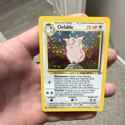POKEMON TCG WOTC JUNGLE CLEFABLE #1/64 HOLO RARE UNLIMITED 1999 70HP STAGE 1 - Image 1