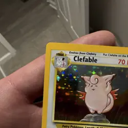 POKEMON TCG WOTC JUNGLE CLEFABLE #1/64 HOLO RARE UNLIMITED 1999 70HP STAGE 1 - Image 4