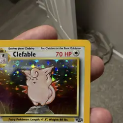 POKEMON TCG WOTC JUNGLE CLEFABLE #1/64 HOLO RARE UNLIMITED 1999 70HP STAGE 1 - Image 5