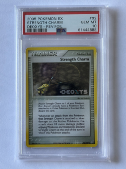 2005 Pokemon EX Deoxys - Strength Charm Rev.Foil #92 PSA 10 GEM MT - Image 1