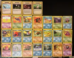 Vintage Fossil Pokemon Cards Bundle x 25 Good Condition 1999 WOTC - Image 2