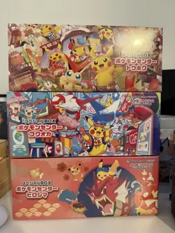 NEW Pokemon Center Japan Card Special Box Tohoku Hiroshima Fukuoka 3 Set Japan - Image 1