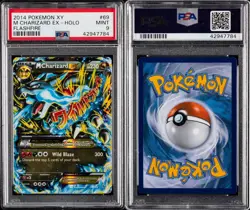 2014 PSA 9 Pokemon XY Flashfire M Charizard EX Holo Ultra Rare 69/106 - Image 3