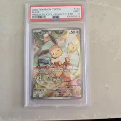 Pokemon TCG Prismatic Evolutions - SVP173 Eevee - Pokemon Center Stamped - PSA 9 - Image 1