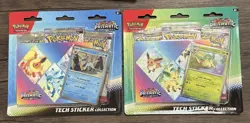 (2) Pokemon Prismatic Evolutions Tech Sticker Collection Sealed - Image 1