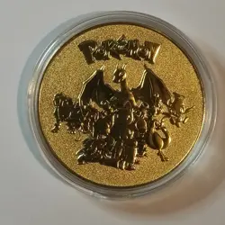 PIKACHU Gold Coin - Pokemon Coin 18K Gold Plated - Exclusive Rare Design - Image 2