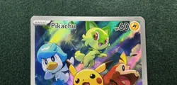 Pokemon Scarlet & Violet Pikachu Holo SVP 027 Black Star Promo NM Pack Fresh - Image 2