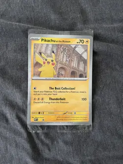 Brand New Sealed - Pokemon TCG Pikachu At The Museum Promo Card - Image 1
