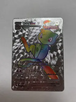 Silver Foil Mew VMAX Rainbow Fan Art Display Card NM - Image 1