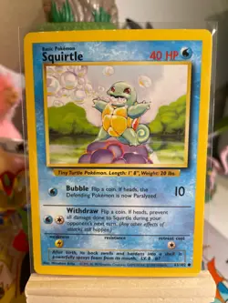 Squirtle (63/102) - Base Set Unlimited - Pokemon TCG - NM - Image 1