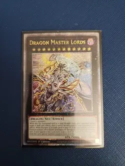 Yugioh Dragon Master Lords ALIN-EN000 Quarter Century Secret Rare 1st Near Mint - Image 1