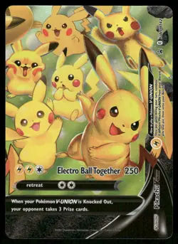 Pokemon Cards Pikachu V-UNION SWSH142 SWSH Black Star Promo NM - Image 1