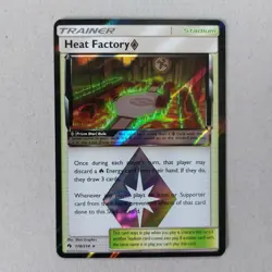 Heat Factory 178/214 Holo Rare Trainer Stadium Pokemon Card - Image 1