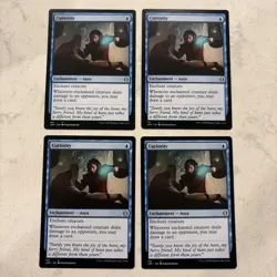 Magic the Gathering MTG Curiosity Play Set Of 4 Cards - Image 1