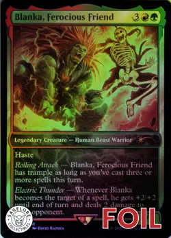 MTG Blanka, Ferocious Friend (431) | NM Foil | Secret Lair Street Fighter {SLD} - Image 1