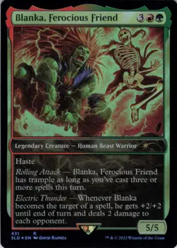 MTG Blanka, Ferocious Friend (431) | NM Foil | Secret Lair Street Fighter {SLD} - Image 2