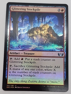 MTG Glittering Stockpile Streets of New Capenna 107/281 Foil Uncommon - Image 1