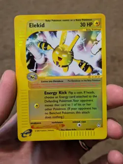 Pokemon TCG Elekid Reverse Holo Aquapolis 9/147 WOTC 2002 VLP / EXC - Image 1