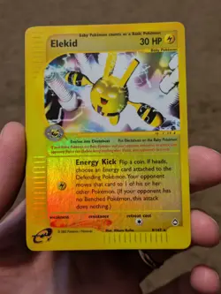 Pokemon TCG Elekid Reverse Holo Aquapolis 9/147 WOTC 2002 VLP / EXC - Image 2
