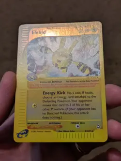 Pokemon TCG Elekid Reverse Holo Aquapolis 9/147 WOTC 2002 VLP / EXC - Image 3