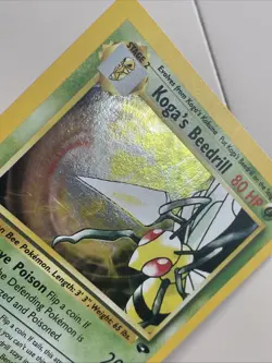 Pokemon TCG Koga's Beedrill Gym Challenge Holo Rare First Edition 9/132 - Image 4