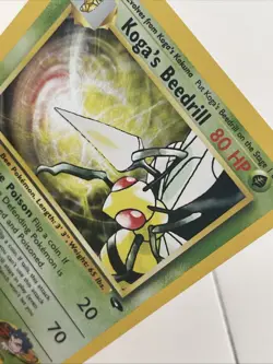 Pokemon TCG Koga's Beedrill Gym Challenge Holo Rare First Edition 9/132 - Image 5