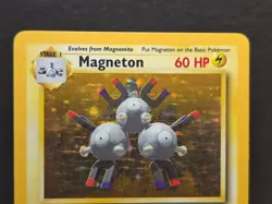 Magneton 91/102 Pokemon TCG 1999 Base Set Holo Rare English Vintage - Image 3