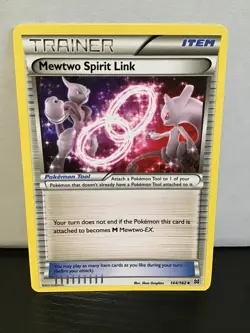 Mewtwo Spirit Link 144/162 Pokemon Breakthrough Uncommon - Image 1