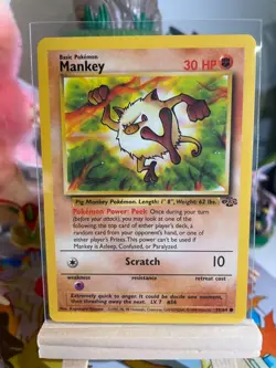 Mankey (55/64) - Jungle - Pokemon TCG - NM - Image 1
