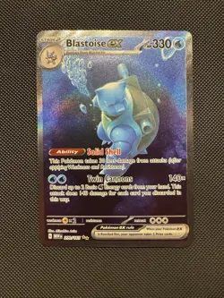 Pokemon TCG Blastoise ex 200/165 SV: Scarlet & Violet 151 SIR Near Mint - Image 1