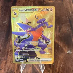 Pokemon TCG Cynthia’s Garchomp ex 241/182 SV10: Destined Rivals Hyper Rare NM - Image 1