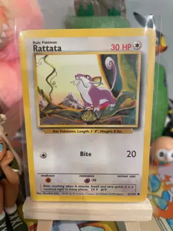 Rattata (61/102) - Base Set Unlimited - Pokemon TCG - NM - Image 1