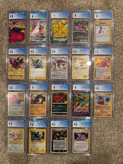 Graded pokemon card lot collection. 19 card lot. CGC graded - Image 1