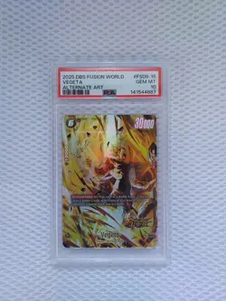 2025 dbs fusion world vegeta fs09-15 alt art card graded psa gem mt 10. - Image 2