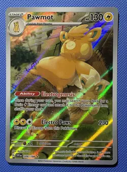 Pokemon Pawmot 209/198 SV01: Scarlet & Violet Illustration Rare Holo Card - Image 1