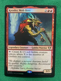 Krenko, Mob Boss R Commander Masters 238 NM (Foil) - Image 1