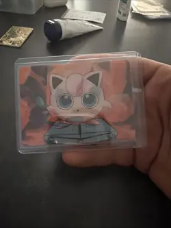 POKEMON JIGGLYPUFF RARE PIKA-0022D/DVD VIZ VIDEO PROMO CARD 3D LENTICULAR - Image 1