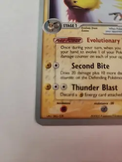 Jolteon ex - 2007 (Tom Roos) - World Championship Decks (WCD) Pokemon Card - Image 4